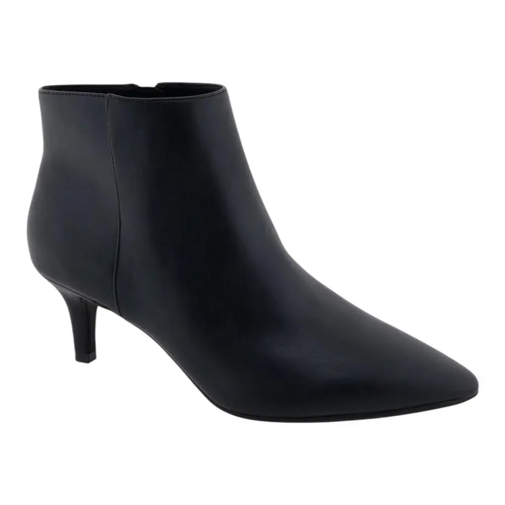 Aerosoles Women's Edith Mid Heel Ankle Booties Black Size 7 1/2 M